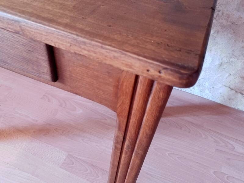 Art Deco desk or side table from the 1930s, vintage, solid wood