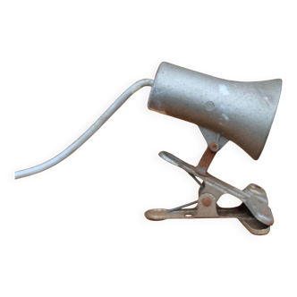 Lampe à pince industrielle LICA – métal brut – vintage années 60/70