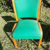 4 chaises et 2 fauteuils bow wood