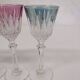 Verres à liqueur colorées
