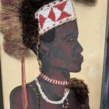 1950s painting "Moluba Warrior"