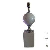 Pied de lampe ceramique blanc