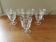 Suite de 8 verres à pied