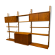 Vintage scandinavian teak wall unit by Poul Cadovius for Royal System 1960s