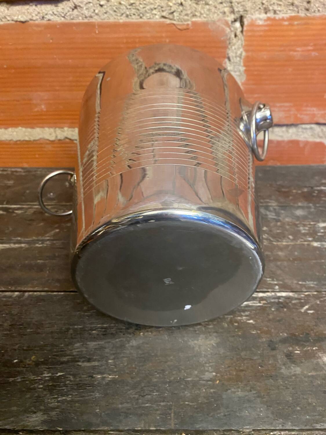 Champagne Ice Bucket Antique RÉMY LETANG Stainless Steel France Vintage #D426