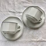Set of Sarreguemines breakfast cups