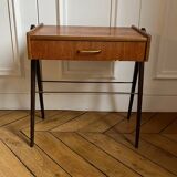 Chevet ou table d'appoint en bois style danois vintage