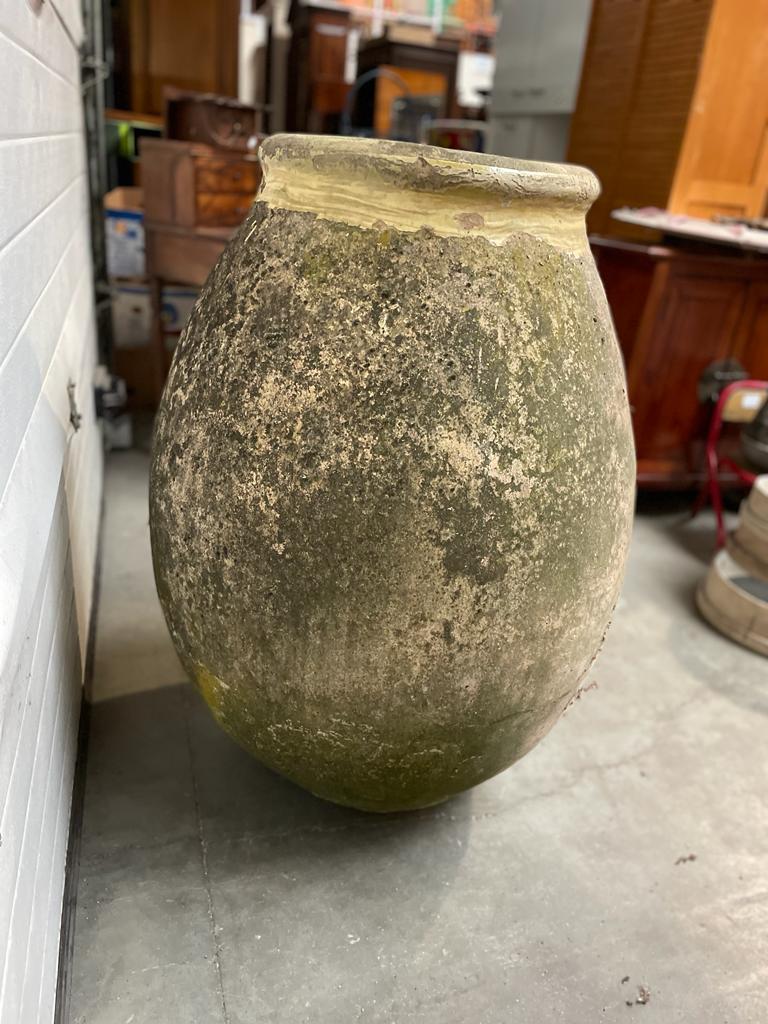 Old jar, called "jar of Biot" with varnished neck