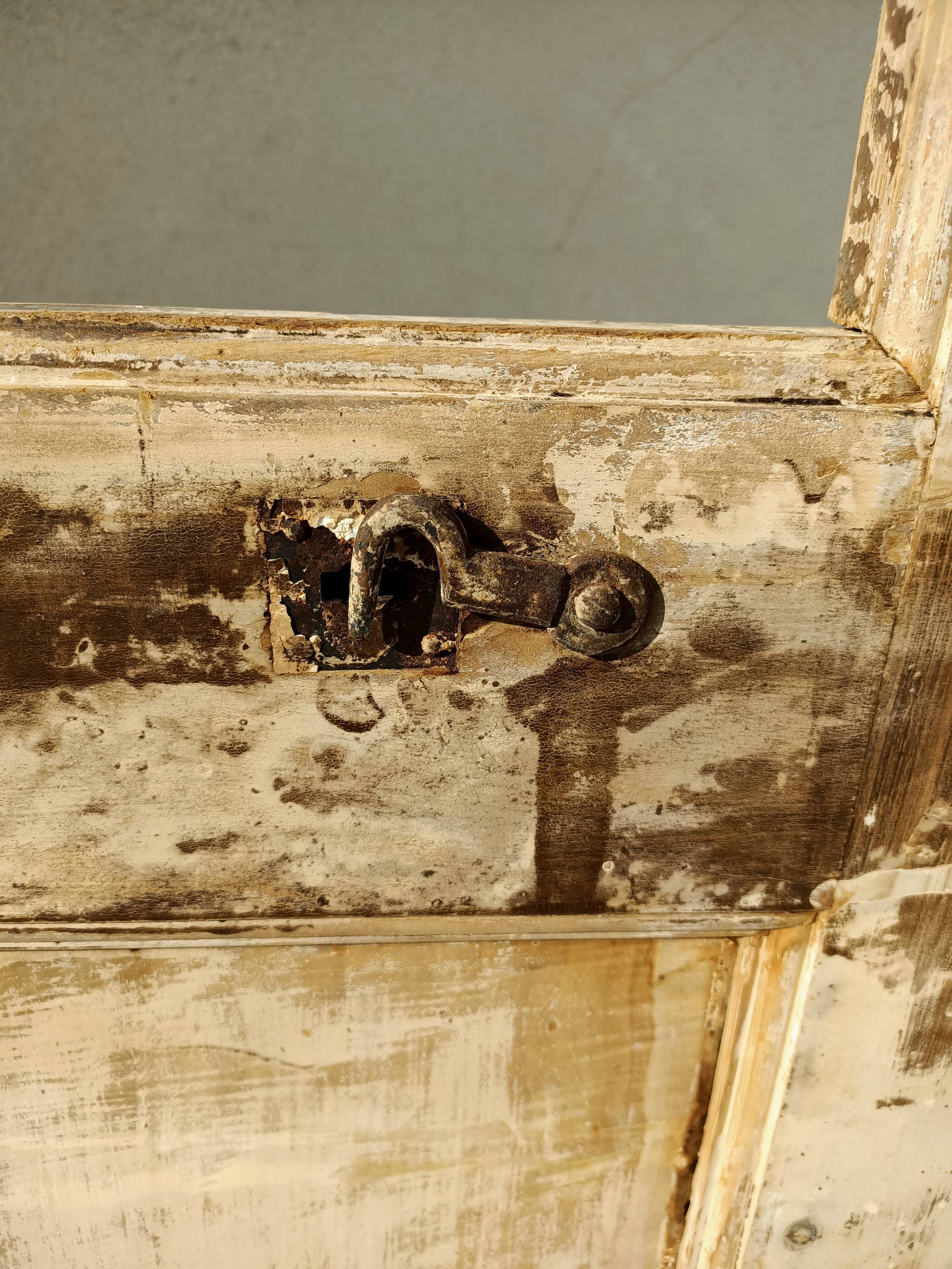 Porte ancienne 6 carreaux 86x243
