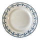 round dish in blue Iron Earth U&C Digoin Sarreguemines model Les Ternes late 19th century