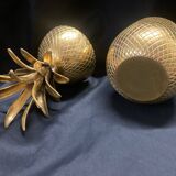 Pineapple brass ice bucket