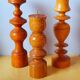 Bougeoirs scandinaves en bois