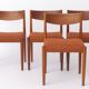Set of 4 Poul M. Volther Teak Dining Chairs for Frem Røjle, 1960s Vintage
