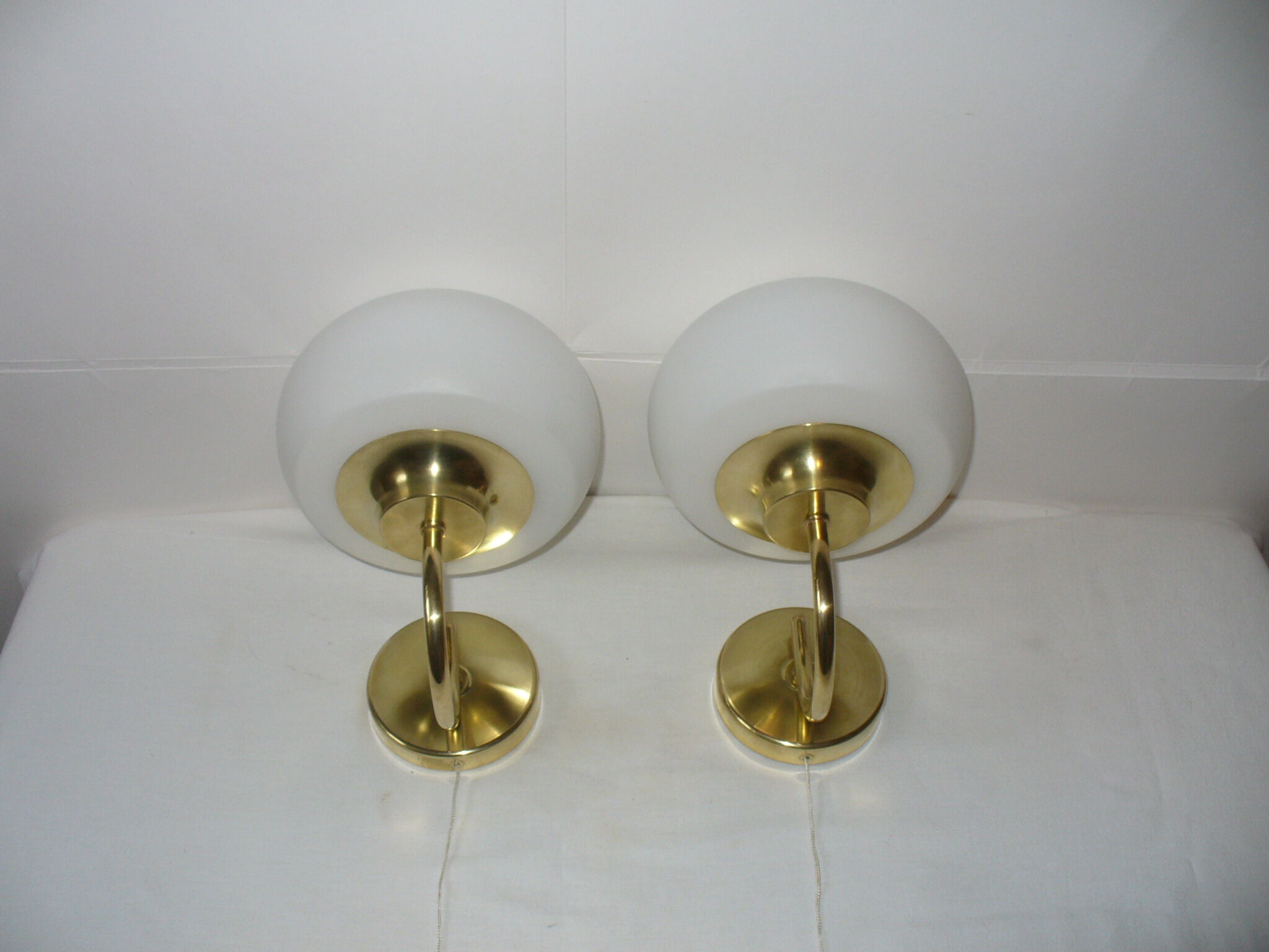 Pair of pull-out wall lamps from the 70s