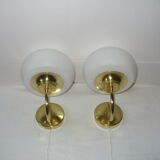 Pair of pull-out wall lamps from the 70s