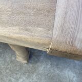 Large dining table monastery style raw natural oak