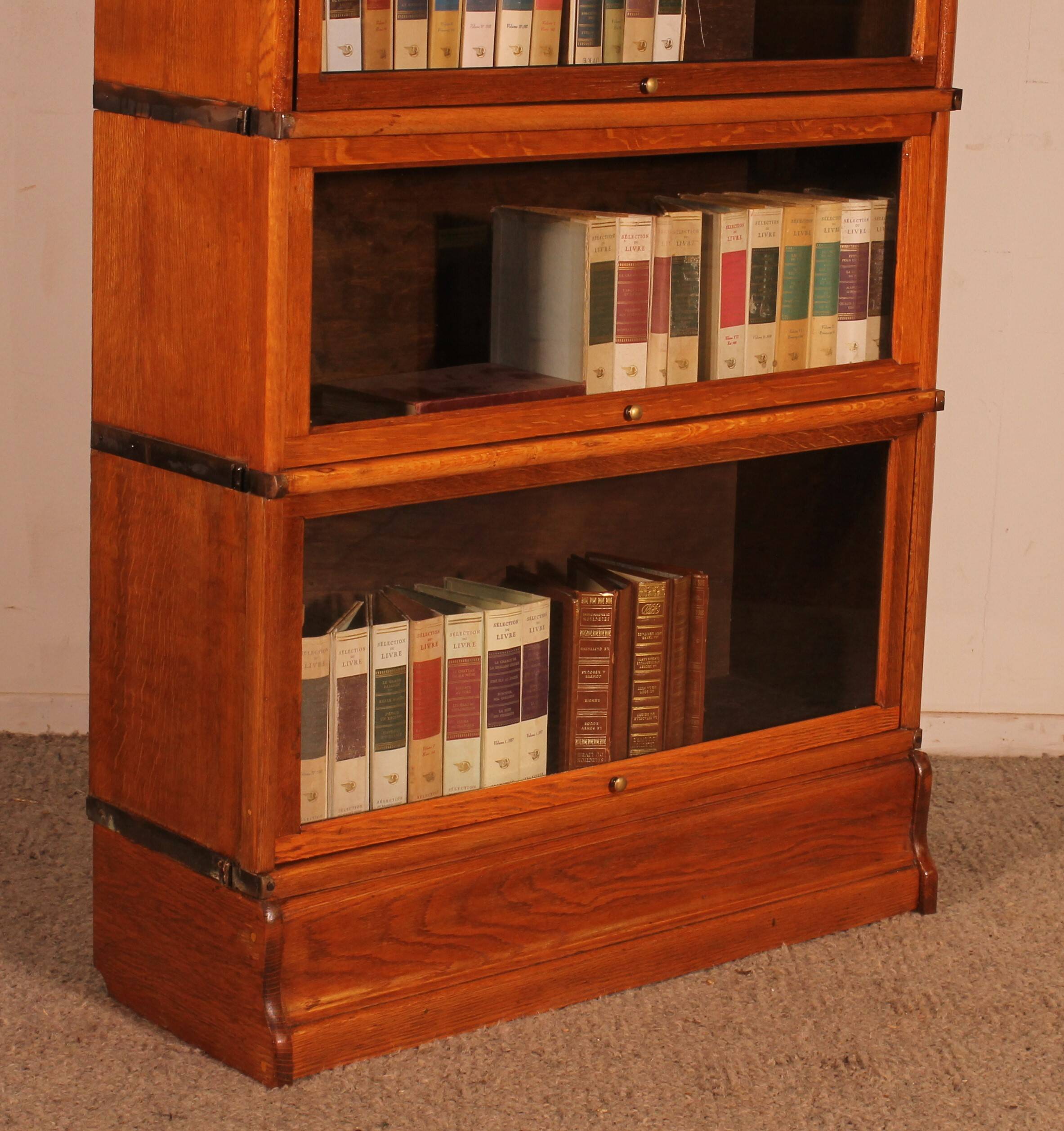 Bibliothèque Globe Wernicke En Chêne Blond De 5 éléments