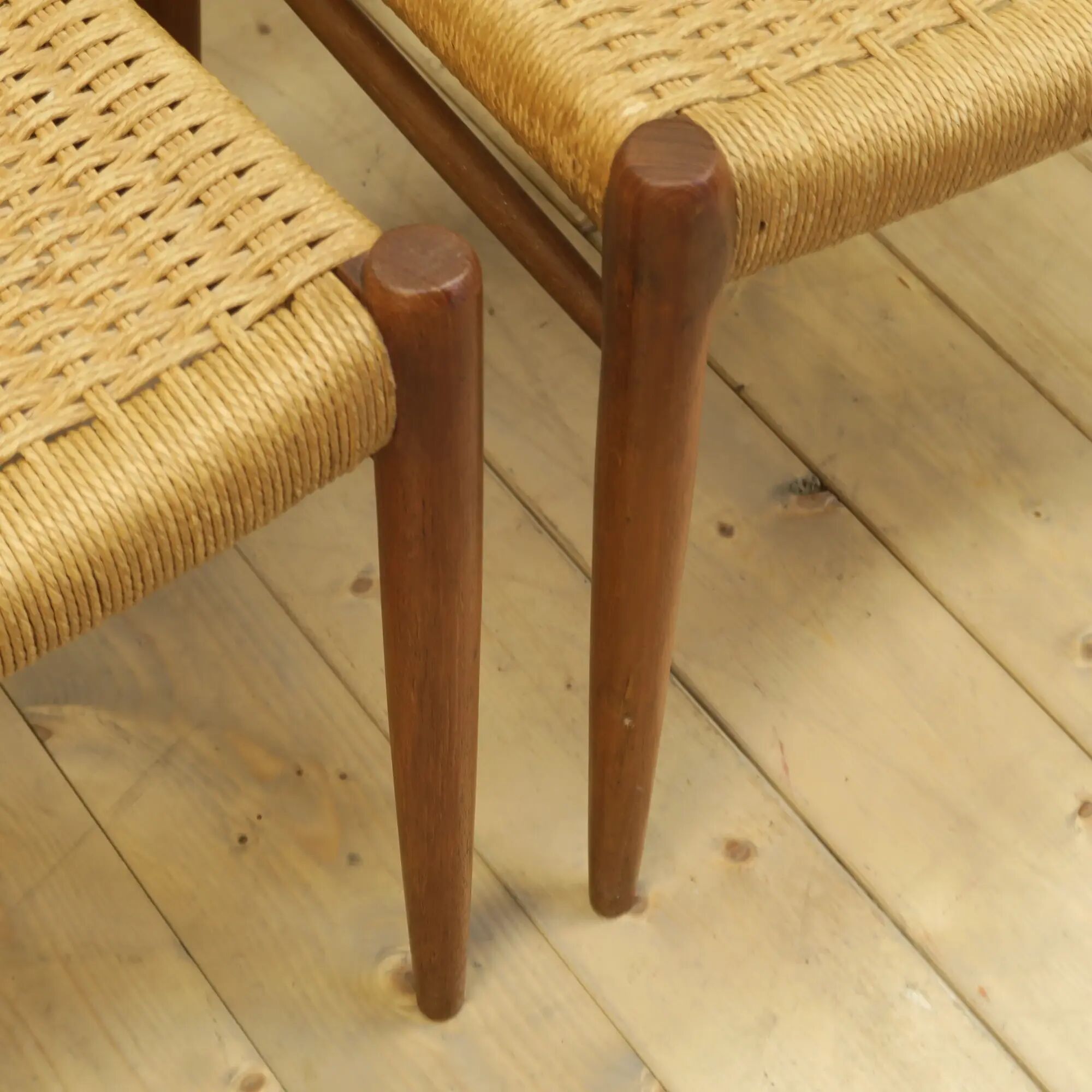 Set of 4 chairs model 75 by Otto Møller, Denmark 1960