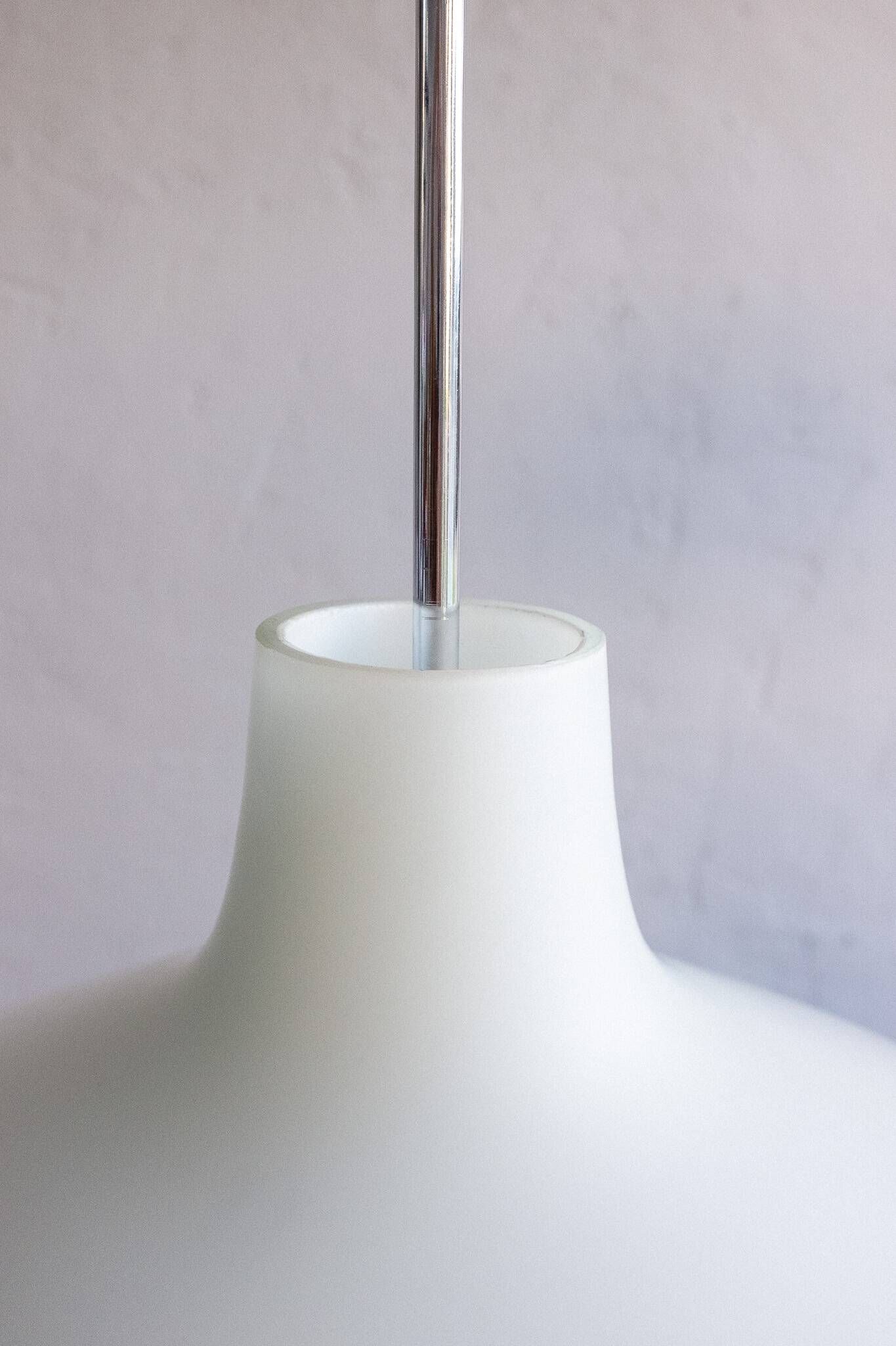 Space Age Czechoslovak Hanging Lamp by Osvětlovací Sklo, 1970s