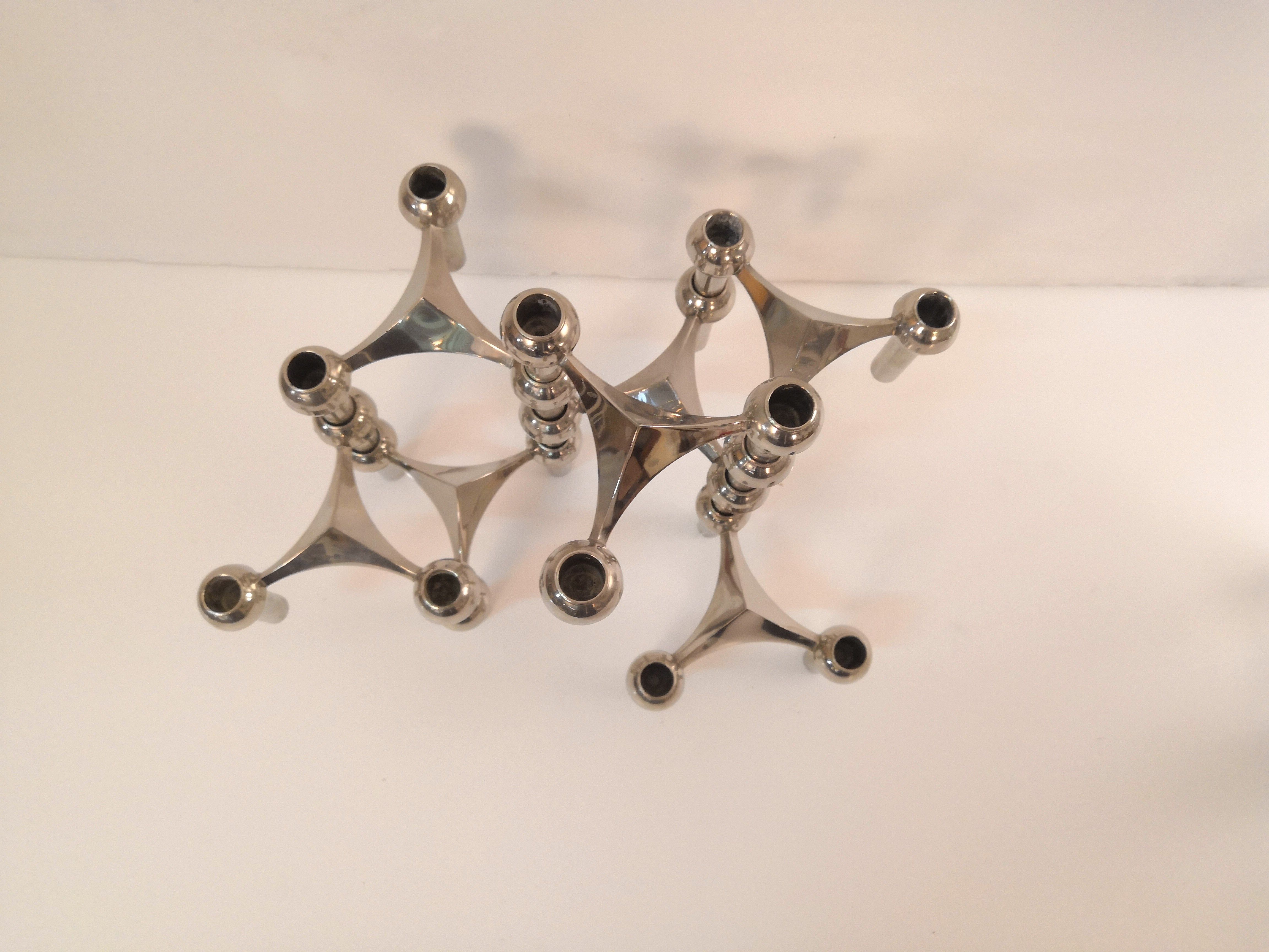 7 Nagel modular candlesticks