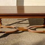 Rustic extendable French farmhouse table, Louis XIII period style extendable