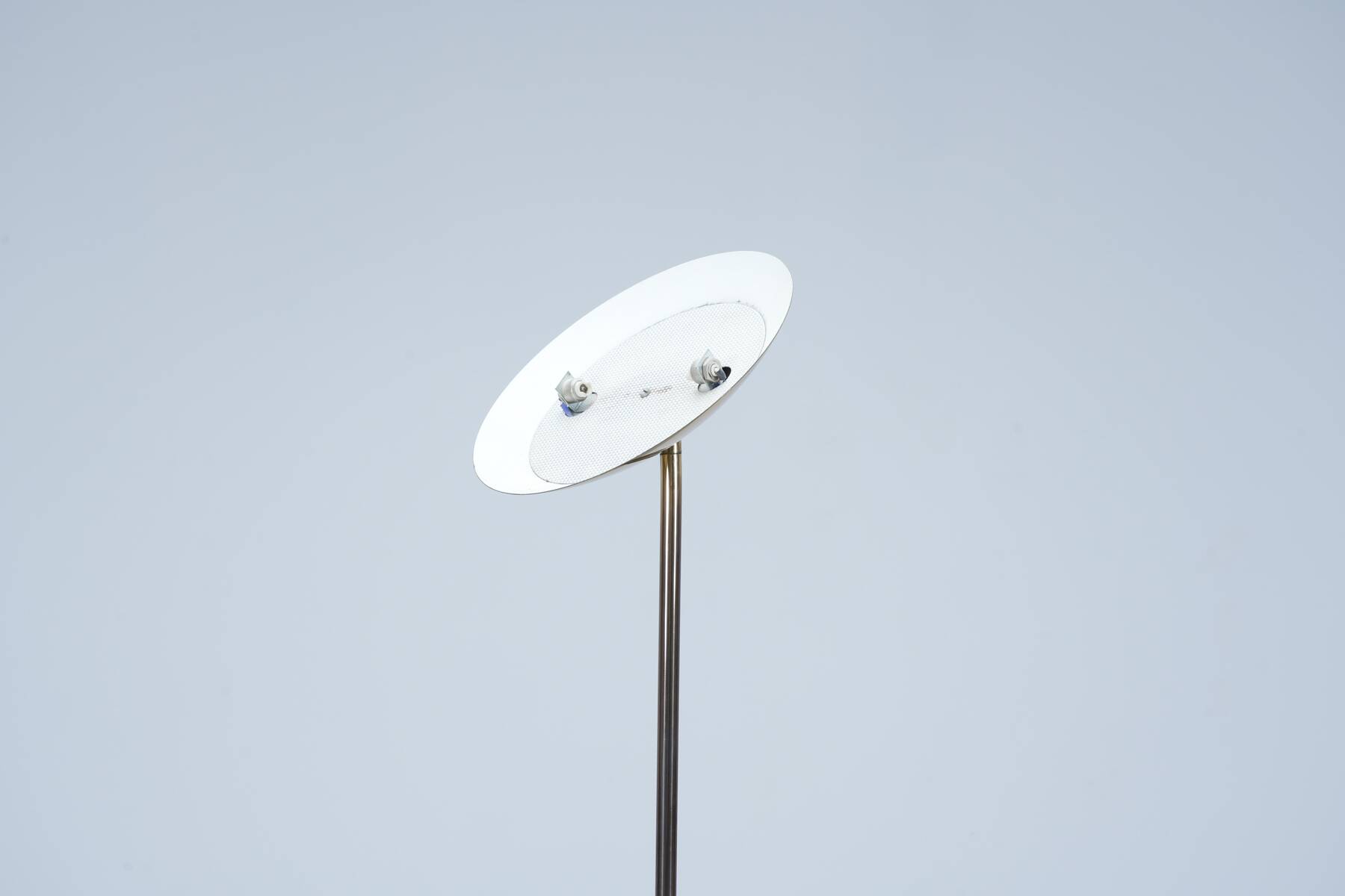 Lampadaire téléscopioque marbre et laiton circa 1980