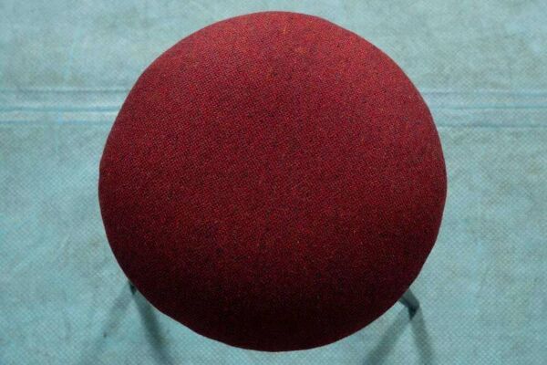 Tabouret vintage années 60 avec nouveau tissu Ploeg, piano