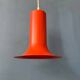 Vintage orange cone-shaped Raak suspension