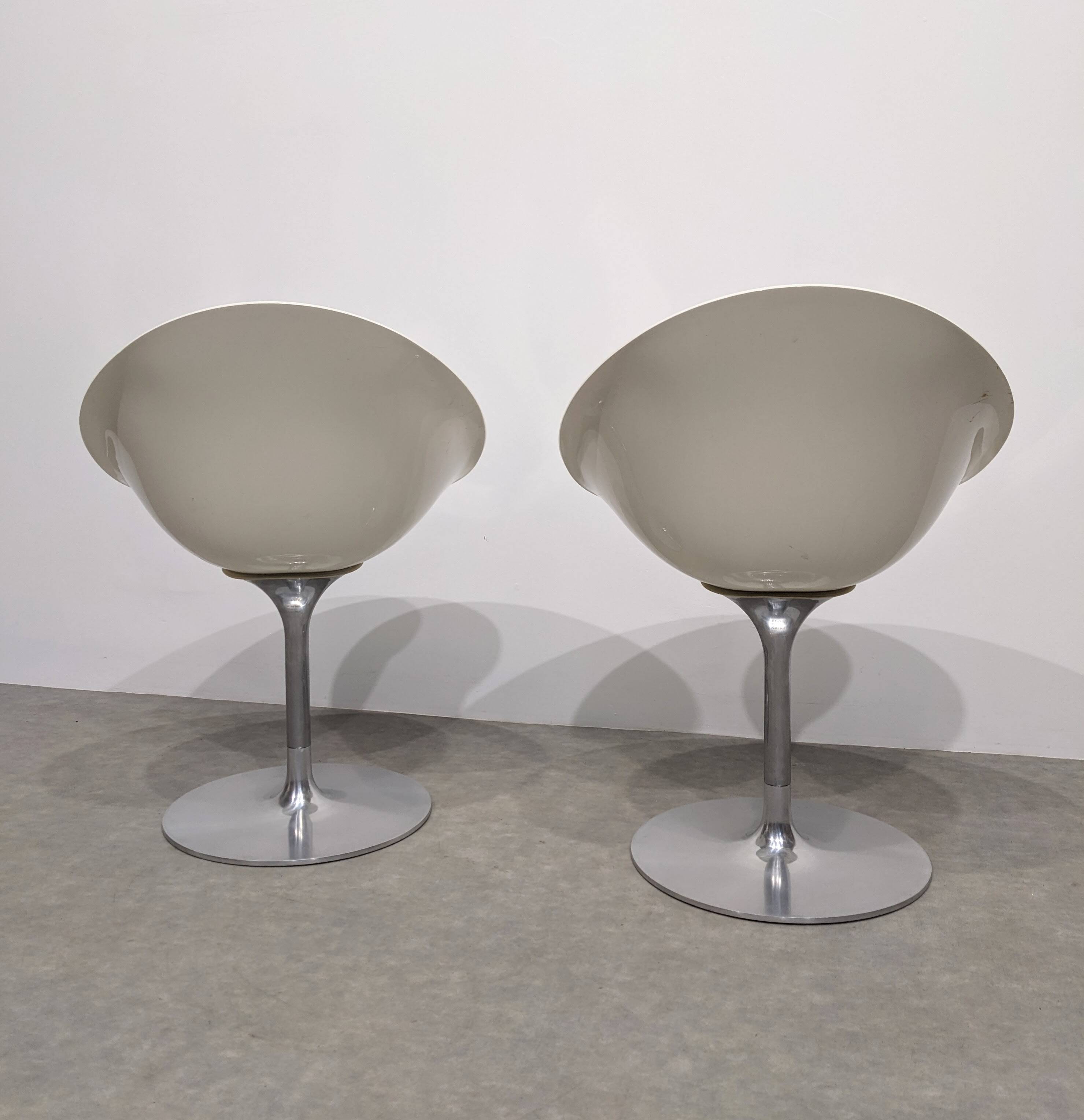 Two Kartell Eros chairs