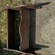 Petit porte-revues / meuble d’appoint en chêne foncé fin 19 e siècle
