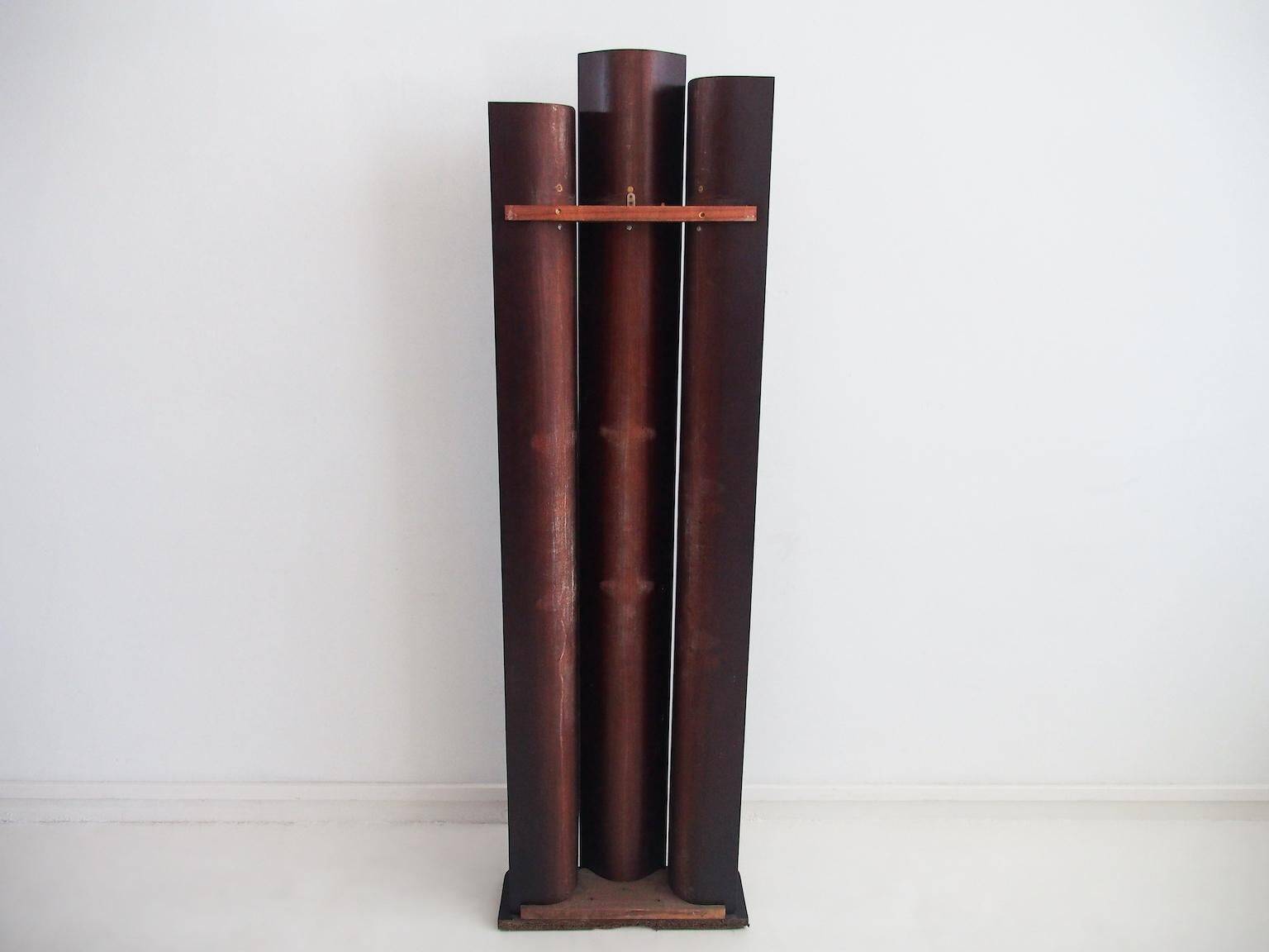 Italian lacquered wooden coat rack, 1970s