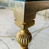 Coffee table in green marble and brass circa 50/60
