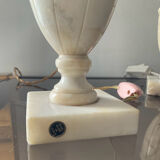 Pair of marble lamp bases from the 1950s.