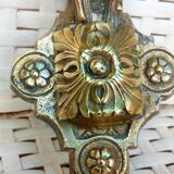 Applique bougeoir en bronze en forme de fleur s.xix