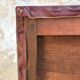 Bistro bench in burgundy leather