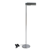 Lampe sur pied Haloprofil 878HR par Viktor Frauenknecht pour Swiss Lamps en argent.