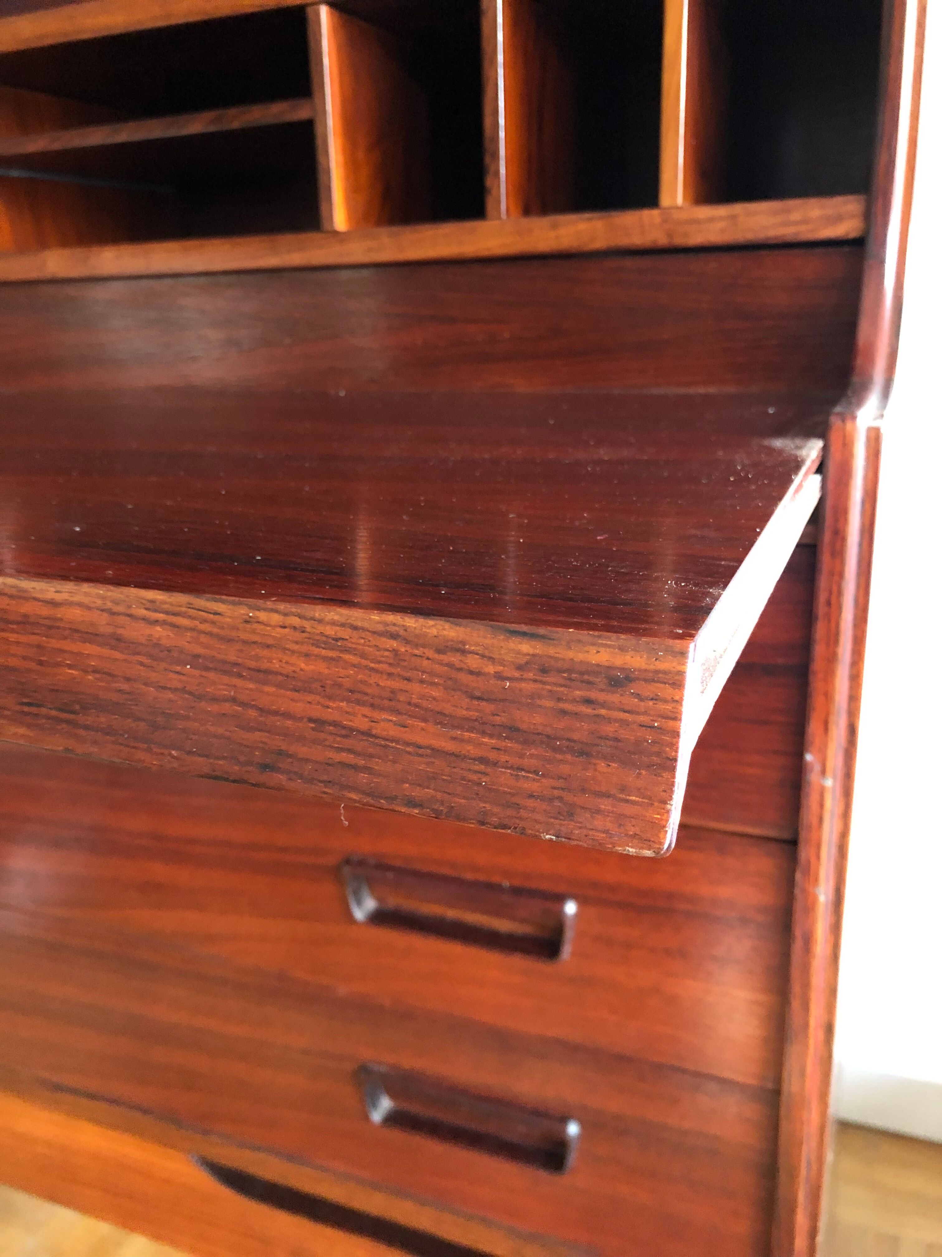 Scandinavian teak secretary desk