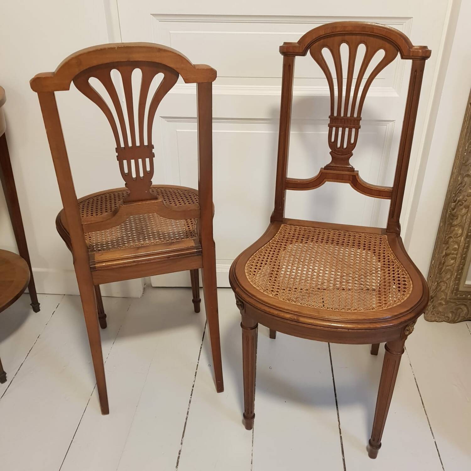 Louis XVI cane chairs