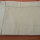 Paire de taies d'oreiller anciennes  jours échelle. Monogramme WB.