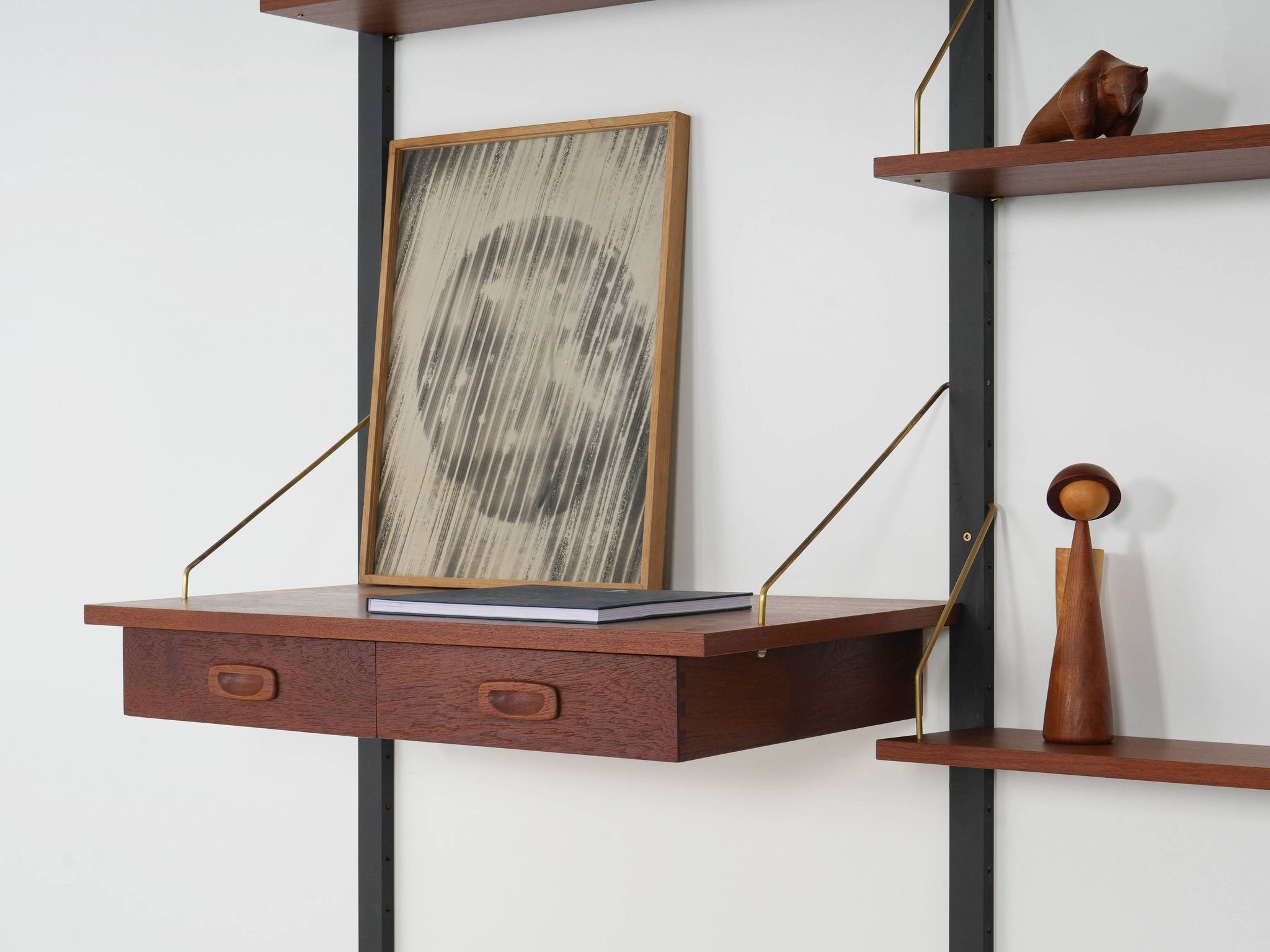 PS System Modular Shelving – Teak Veneer, Danish Design, 1970s