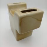 Ceramic geometric vase