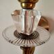 Pair of old brass wall sconces