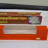 Pair of vintage orange wall lights