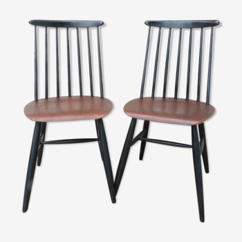 Pair of Fanett Tapiovaara chairs