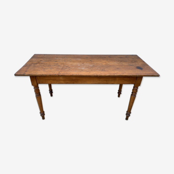 Farm table in wooden desk 160x68cm