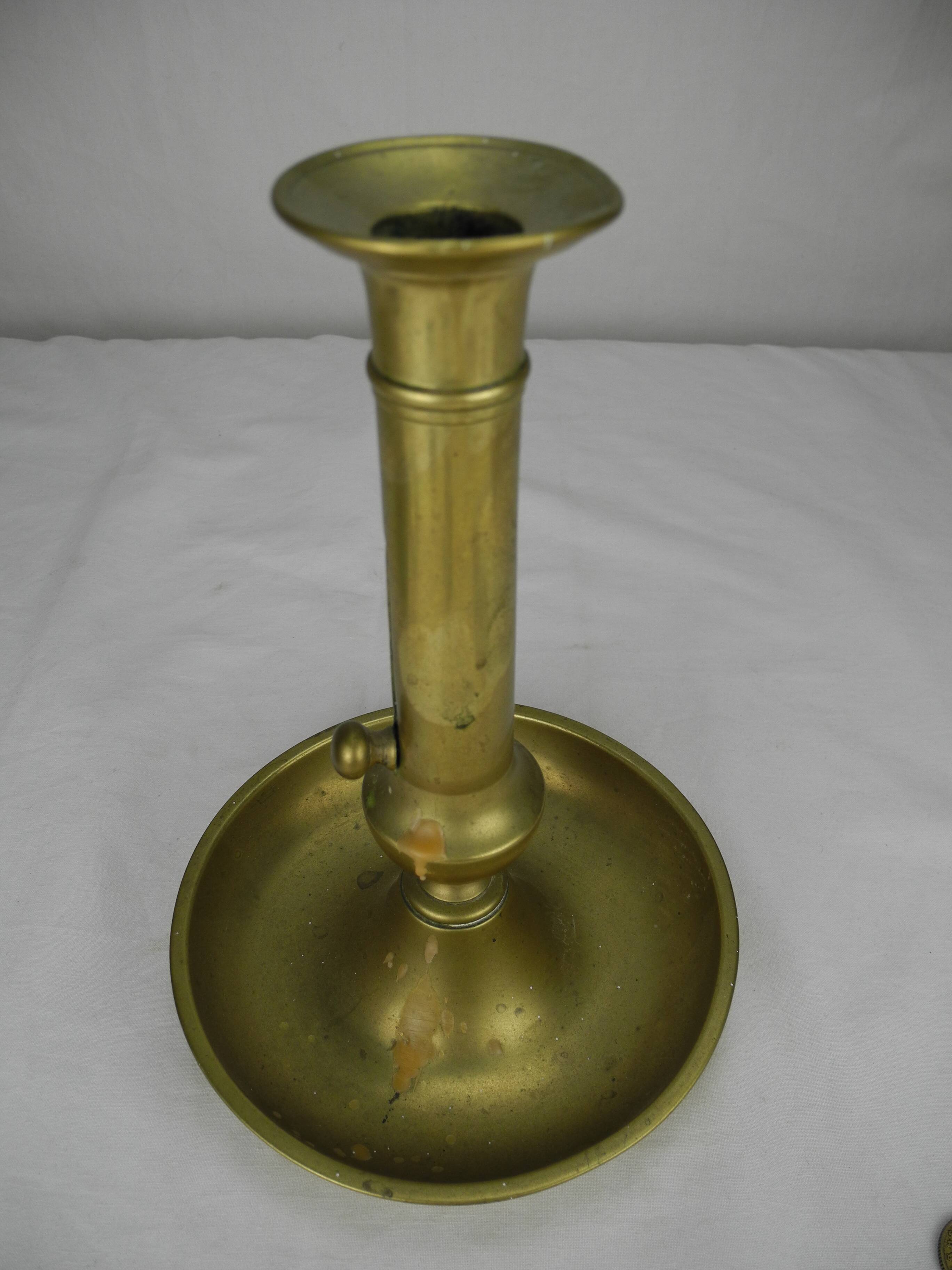 old candlestick brass candle holder vintage decor brass candlestick