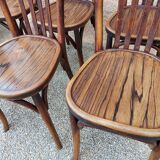 Suite of 6 chairs from Bistrot Baumann 1930s