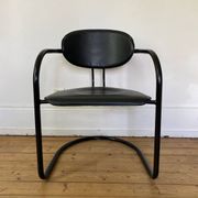 4 Effezeta chairs Italy tubular mid century vintage design 1980