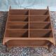 Vintage teak bookcase shelf