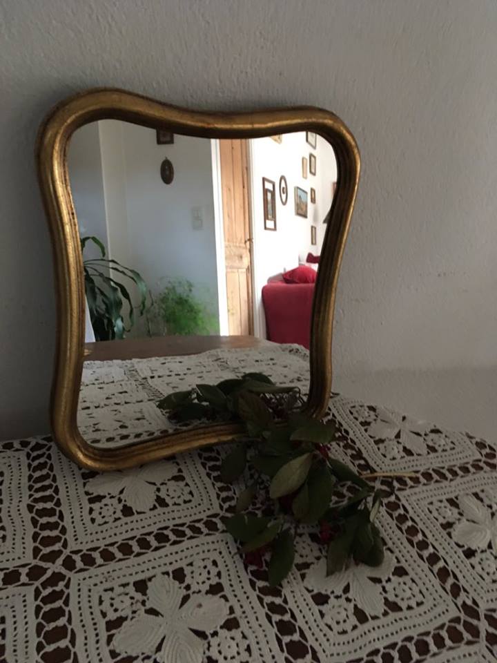 Mirror to the frame gilded to the original form 28 x 34cm